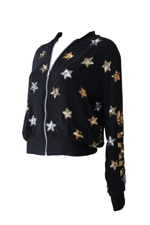 Bomber Stars Black
