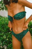 Beaded Bikini Emerald