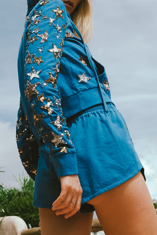 Hot Pants Stars Blue