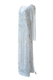 Long Dress Calypso Net Off-White