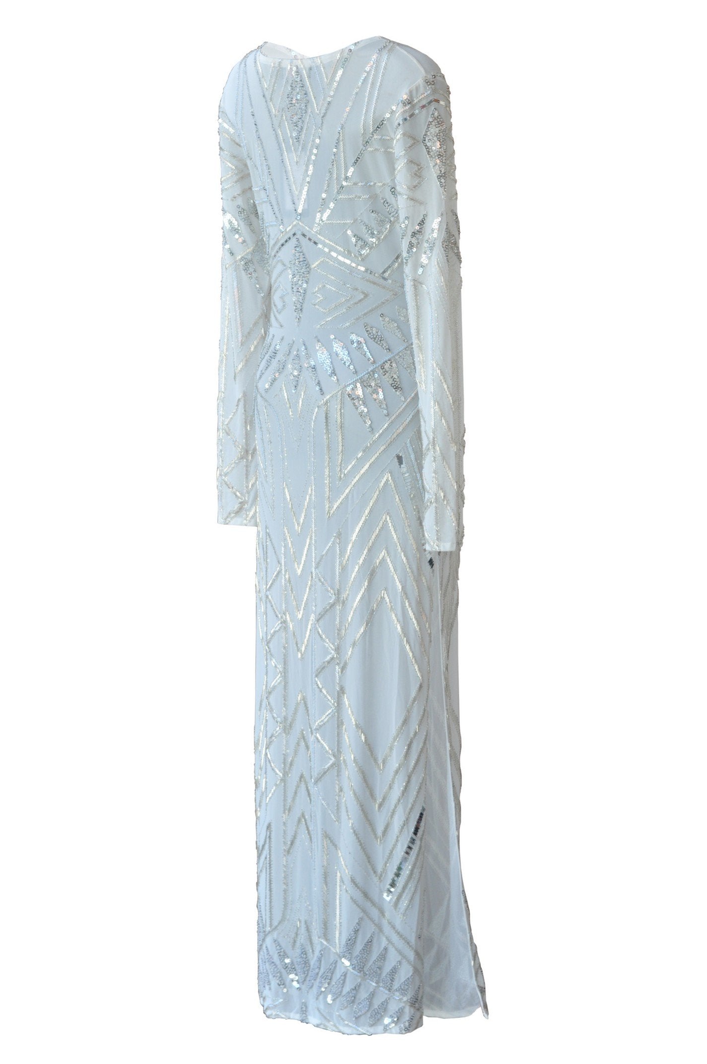 Long Dress Calypso Net Off-White