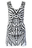 Dress Zebra Black