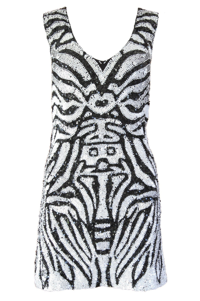 Dress Zebra Black