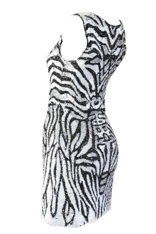 Dress Zebra Black