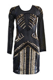 Dress Athena Net Long Sleeves