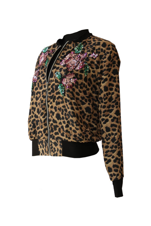 Bomber Roses Animal print