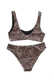 Bikini Dark animal print