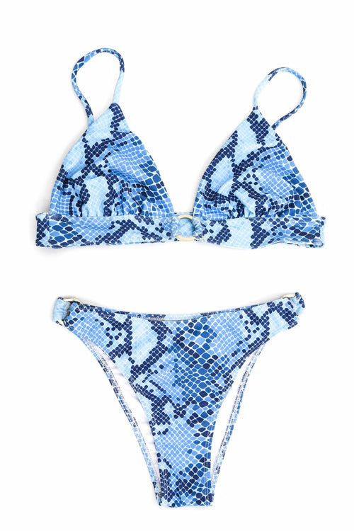 Bikini Blue animal print