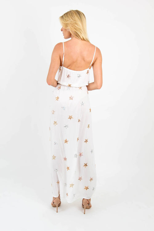 Dress Long Stars White