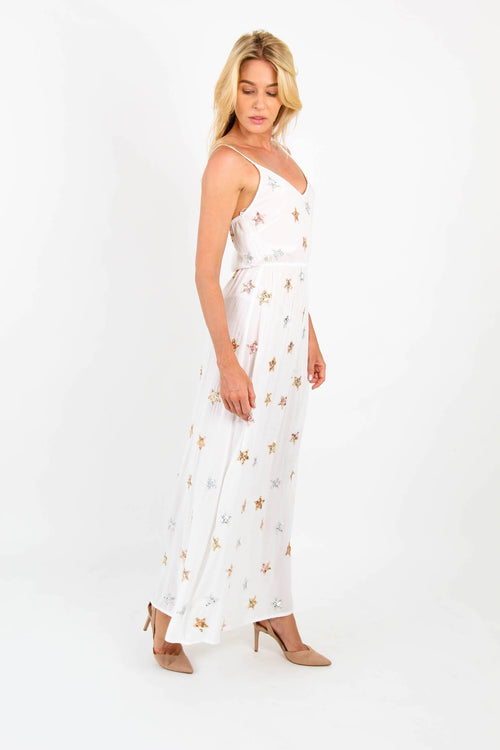 Dress Long Stars White