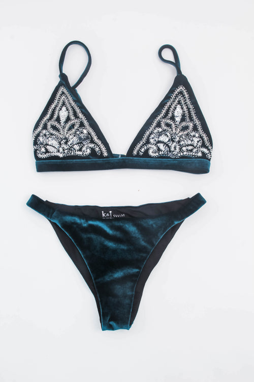 Bikini Ibiza Velour Teal