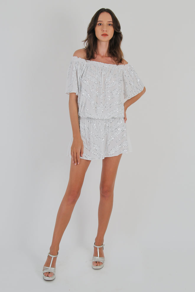 Tunic tiger offwhite